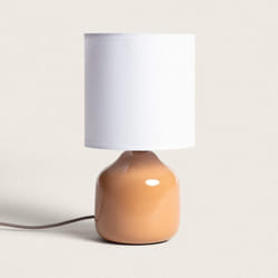 Efectoled - Lampada da Tavolo Ceramica Maya Arancione