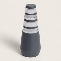 Efectoled - Lampioncino per Esterni led 8W Superficie 38cm Doppio Dareh Grigio Scuro