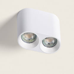 Applique da Soffitto Circolare Doppio Traxim Bianco