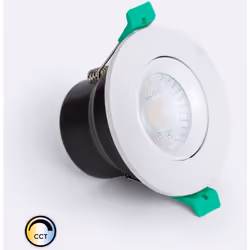 Il Downlight LED 8W Circolare Regolabile con Potenziometro IP65 Foro Ø65mm CCT Selezionabile RF90 Solid Design è un apparecch ...