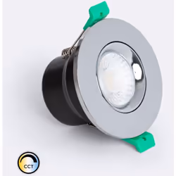 Il Downlight LED 8W Circolare Regolabile con Potenziometro IP65 Foro Ø65mm CCT Selezionabile RF90 Solid Design è un apparecch ...