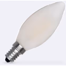 La Lampadina LED E14 4W 400 lm C35 Candela Glass è perfetta per le classiche lampade da sala da pranzo tipo candelabro. I suo ...