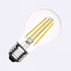 La Lampadina LED Filamento E27 A60 5.2W 1095lm Classe A rappresenta l'apice dell'efficienza e dell'eleganza nell'illuminazion ...