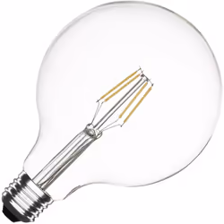 La Lampadina Filamento LED E27 8W 1055 lm Regolabile G125 è un vero gioiello di illuminazione che migliorerà l'estetica e la  ...