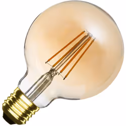 La Lampadina Filamento LED E27 6W 600 lm G95 Oro è un'eccellente opzione di illuminazione. Si distingue per il suo design a f ...