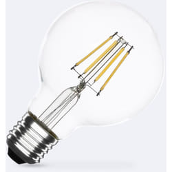 Efectoled - Lampadina Filamento led E27 6W 720 lm Regolabile G80 Bianco Caldo No Flicker 2700K