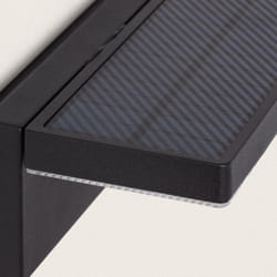 Efectoled - Applique da Parete per Esterni Solare led 5W Alluminio con Sensore di Movimento Bran Nero