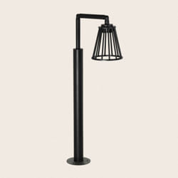 Ledkia - Lampioncino per Esterni led 6W 95cm Alluminio Bradda Nero