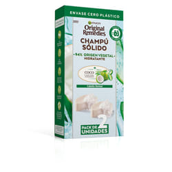 Original Remedies shampoo idratante solido al cocco 2 X 60 gr