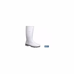 Stivali bianchi in PVC taglia 43 Stivali bianchi in PVC (UNE-EN 20347-1). Suola antiscivolo e resistente all'abrasione. Resis ...