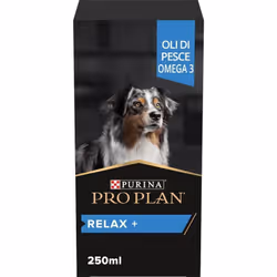 Purina Pro Plan Relax+ favorisce un comportamento più tranquillo e aiuta a ripristinare l’equilibrio naturale per il benesser ...