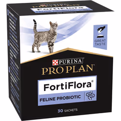 Fortiflora è un integratore utile per i disturbi intestinali del gatto