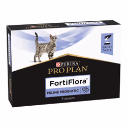 Fortiflora è un integratore veterinario utile per i disturbi intestinali e per l'equilibrio della flora intestinale del gatto