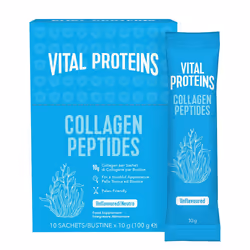 Integratore alimentare di collagene, insapore, sticks con 10g di peptidi di collagene per porzione, sostiene il benessere di  ...