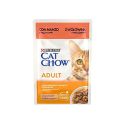 Cat Chow Adult 1+ da 85 gr Manzo e Melanzane