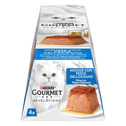 GOURMET Revelations Pollo Mousse in Salsa con Pesce Dell'Oceano, 4 x 57 g