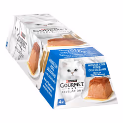 GOURMET Revelations Pollo Mousse in Salsa con Pesce Dell'Oceano, 4 x 57 g - Vista aggiuntiva 2