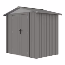 Gardiun KIS12120, Capannone metallico, Doppia, Tetto a due spioventi, Grigio, Acciaio, Grigio