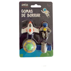 Gomme Spaziali Lotto 4 pz