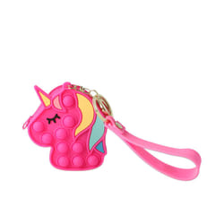 Borsa silicone pop-it unicorno 7,5 x 9 x 3 cm 1 u
