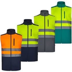 Velilla - Gilet in soft shell alta visibilità 305906 av bicolore - xl - Blu/Arancione