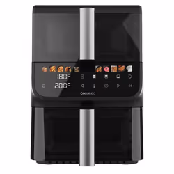 Cecotec Cecofry DuoLevel 10000 DuoSize Window Doppia 10 L Indipendente 2000 W Friggitrice ad aria calda Nero - Vista aggiuntiva 4