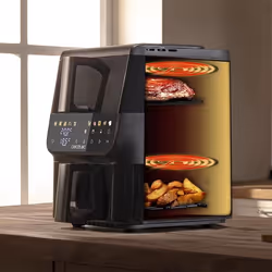 Cecotec Cecofry DuoLevel 10000 DuoSize Window Doppia 10 L Indipendente 2000 W Friggitrice ad aria calda Nero - Vista aggiuntiva 7
