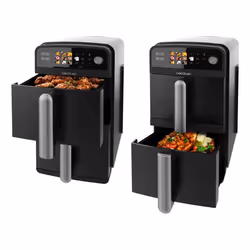 Cecotec Cecofry DuoLevel 10000 Doppia 10 L Indipendente 2400 W Friggitrice ad aria calda Nero - Vista aggiuntiva 3