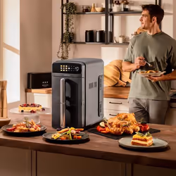Cecotec Cecofry DuoLevel 10000 Doppia 10 L Indipendente 2400 W Friggitrice ad aria calda Nero - Vista aggiuntiva 4