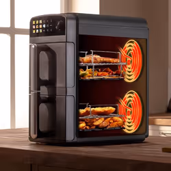 Cecotec Cecofry DuoLevel 10000 Doppia 10 L Indipendente 2400 W Friggitrice ad aria calda Nero - Vista aggiuntiva 6