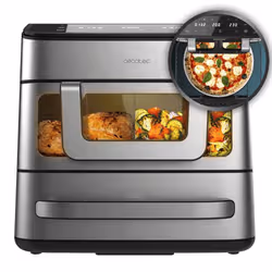Cecotec Cecofry FoodCourt 18000 4Pizza Singolo 18 L Indipendente 2700 W Friggitrice ad aria calda Argento - Vista aggiuntiva 2