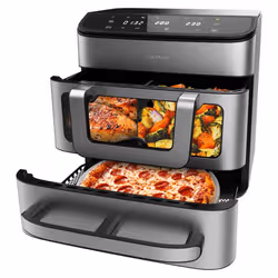 Cecotec Cecofry FoodCourt 18000 4Pizza Singolo 18 L Indipendente 2700 W Friggitrice ad aria calda Argento - Vista aggiuntiva 3