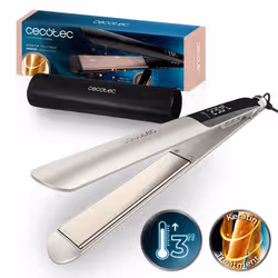 Cecotec Lisse Keratin Essence Champagne Piastra per capelli Caldo Argento - Vista aggiuntiva 2