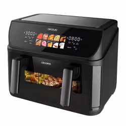 Cecotec Cecofry&Grill Duoheat 10000 Singolo 10 L Indipendente 2800 W Friggitrice ad aria calda Nero - Vista aggiuntiva 3