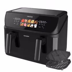 Cecotec Cecofry&Grill Duoheat 10000 Singolo 10 L Indipendente 2800 W Friggitrice ad aria calda Nero - Vista aggiuntiva 4