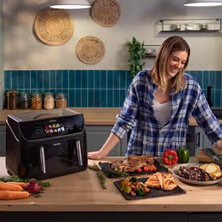 Cecotec Cecofry&Grill Duoheat 10000 Singolo 10 L Indipendente 2800 W Friggitrice ad aria calda Nero - Vista aggiuntiva 7