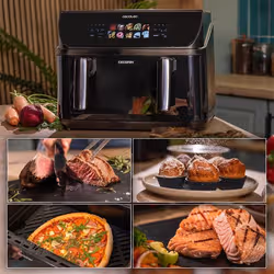 Cecotec Cecofry&Grill Duoheat 10000 Singolo 10 L Indipendente 2800 W Friggitrice ad aria calda Nero - Vista aggiuntiva 8