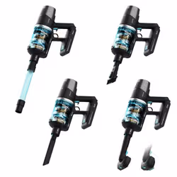 Cecotec Conga Rockstar RX50 Aspirapolvere verticale Batteria Secco Senza sacchetto 780 W Nero, Blu 3 Ah - Vista aggiuntiva 2