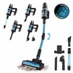 Cecotec Conga Rockstar RX50 Aspirapolvere verticale Batteria Secco Senza sacchetto 780 W Nero, Blu 3 Ah - Vista aggiuntiva 3