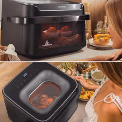 Cecotec Cecofry Advance 10000 Full Vision Doppia 10 L Indipendente 2200 W Friggitrice ad aria calda Nero - Vista aggiuntiva 7