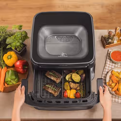 Cecotec Cecofry Advance 10000 Full Vision Doppia 10 L Indipendente 2200 W Friggitrice ad aria calda Nero - Vista aggiuntiva 8
