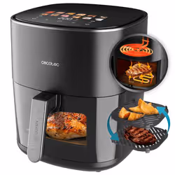 Cecotec Cecofry&Grill Duoheat 6500 Singolo 6,5 L Indipendente 2200 W Friggitrice ad aria calda Nero - Vista aggiuntiva 2