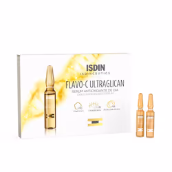 Isdinceutics Flavo C Ultraglican è un siero viso in fiale che combina antiossidanti e idratanti per ridurre linee d'espressio ...