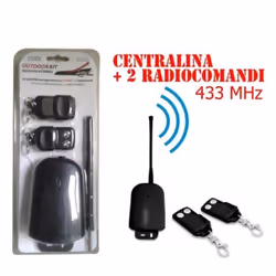 Kit Ricevitore Da Esterno 433Mhz 2 Telecomandi (Jj-Js-084-1)