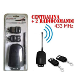 No Brand - Kit Ricevitore Da Esterno 433Mhz 2 Telecomandi (Jj-Js-084-1)