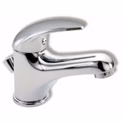 Miscelatore verticale per lavabo con piletta di scarico chiudibile 1 1/4'' colore: cromato cartuccia: 35 mm braccio di erogaz ...