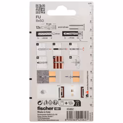 Fischer 45462 ancoraggio a vite e tassello 12 pz - Vista aggiuntiva 3