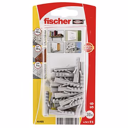Fischer 45485, Tassello a muro, Nylon, Grigio, CE, 30 mm, 6 mm