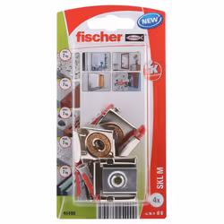 Fischer 45490, Kit vite e tassello, Cemento, Argento, CE, 2 pz