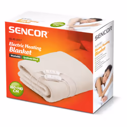 Sencor SUB 291 scaldaletto Coperta elettrica 120 W Bianco Poliestere, Sintetico